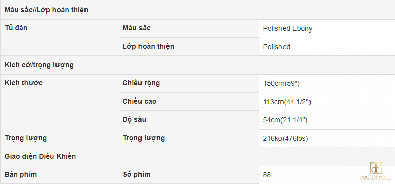thông số kỹ thuật của yamaha jx113