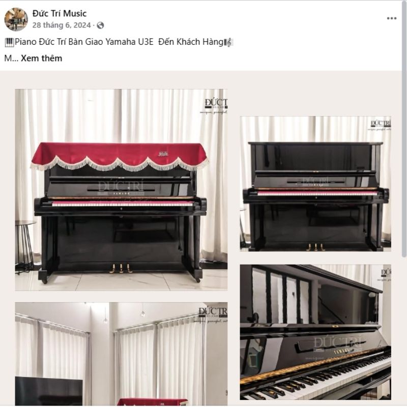 Yamaha U3E 18 Piano Đức Trí chia sẻ những hình ảnh bàn giao đàn Yamaha U3E đến khách hàng