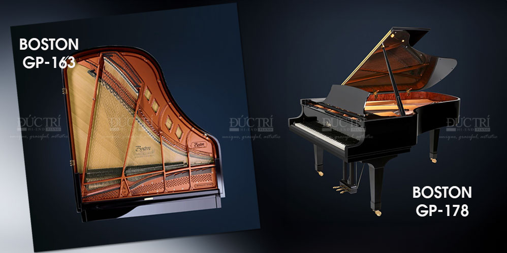 SO SÁNH ĐÀN PIANO BOSTON GP-178 VỚI ĐÀN GP-163