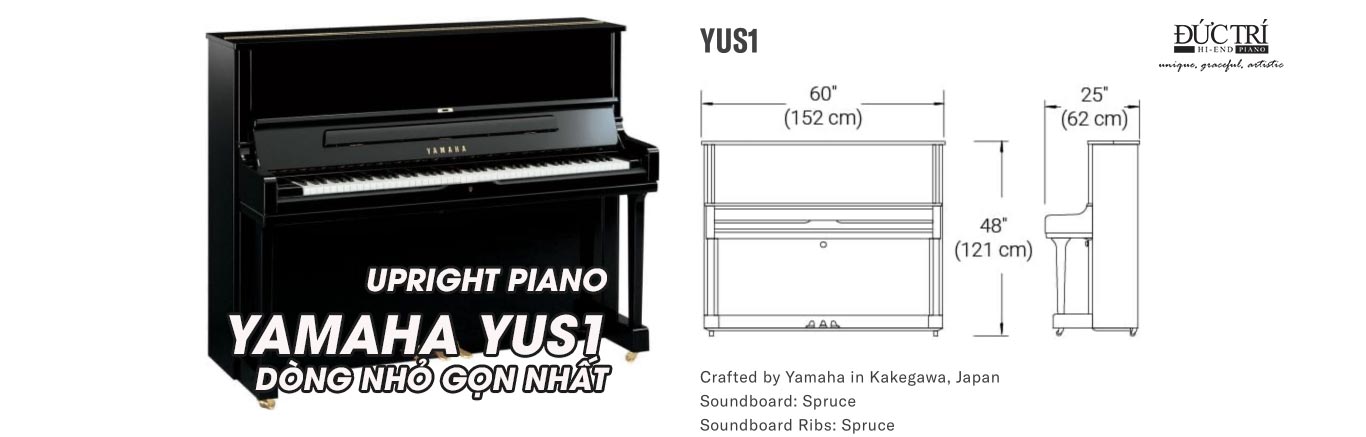 Đàn piano yamaha yus1 dòng nhỏ gọn nhất