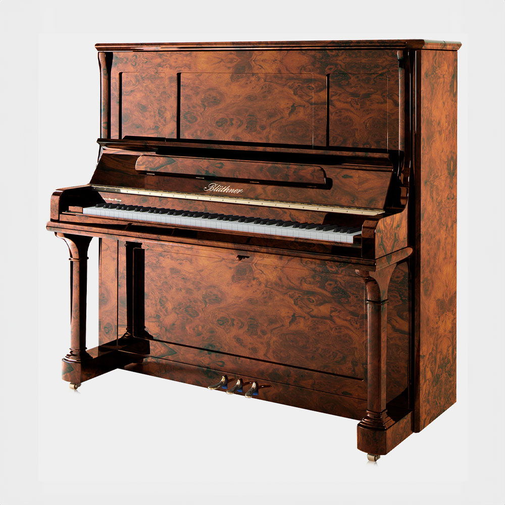 Bluthner S-146 burl-walnut