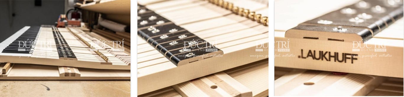 Kayserburg Crystal Piano 2 Bàn phím đàn Kayserburg Crystal Piano được làm bởi hãng Laukhuff