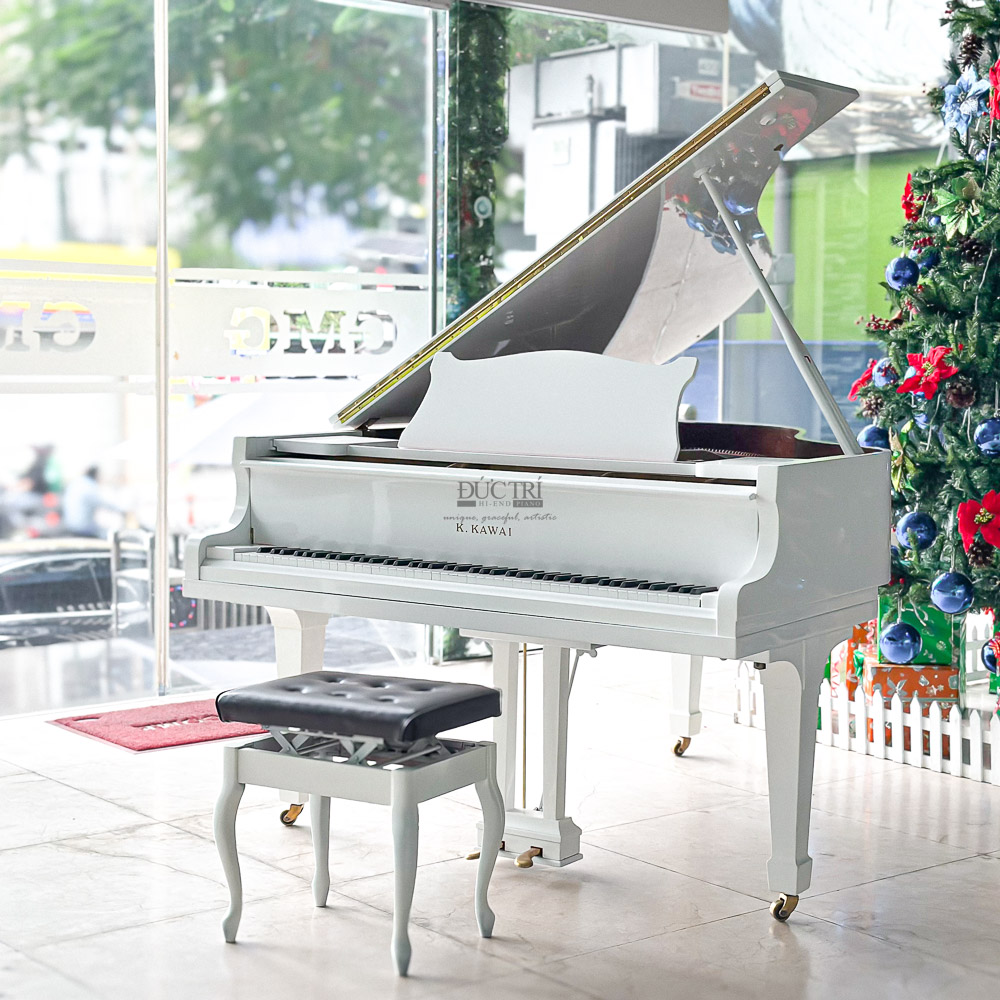 Mua Đàn Grand Piano Kawai 500 màu trắng cao cấp tại Đức Trí Music