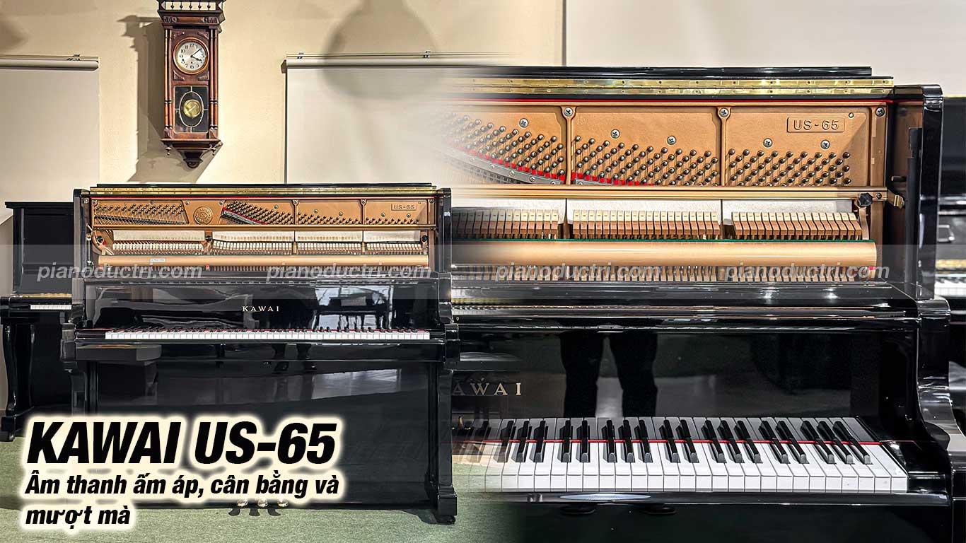 Đàn Piano upright Kawai US65 cao cấp tại Piano Đức Trí