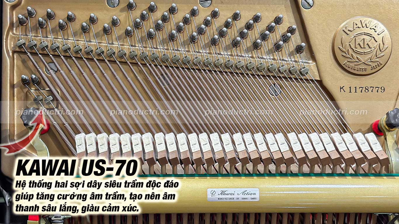 Đàn Piano upright Kawai US70 Special cao cấp tại Piano Đức Trí