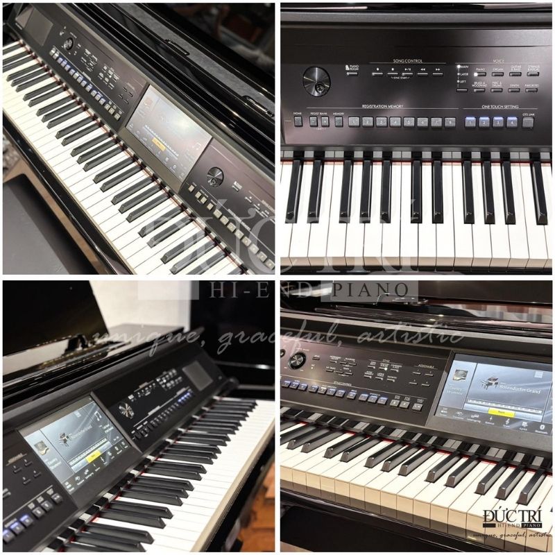 Yamaha YPT-370 5 Logo và bàn phím của đàn Piano Hybrid