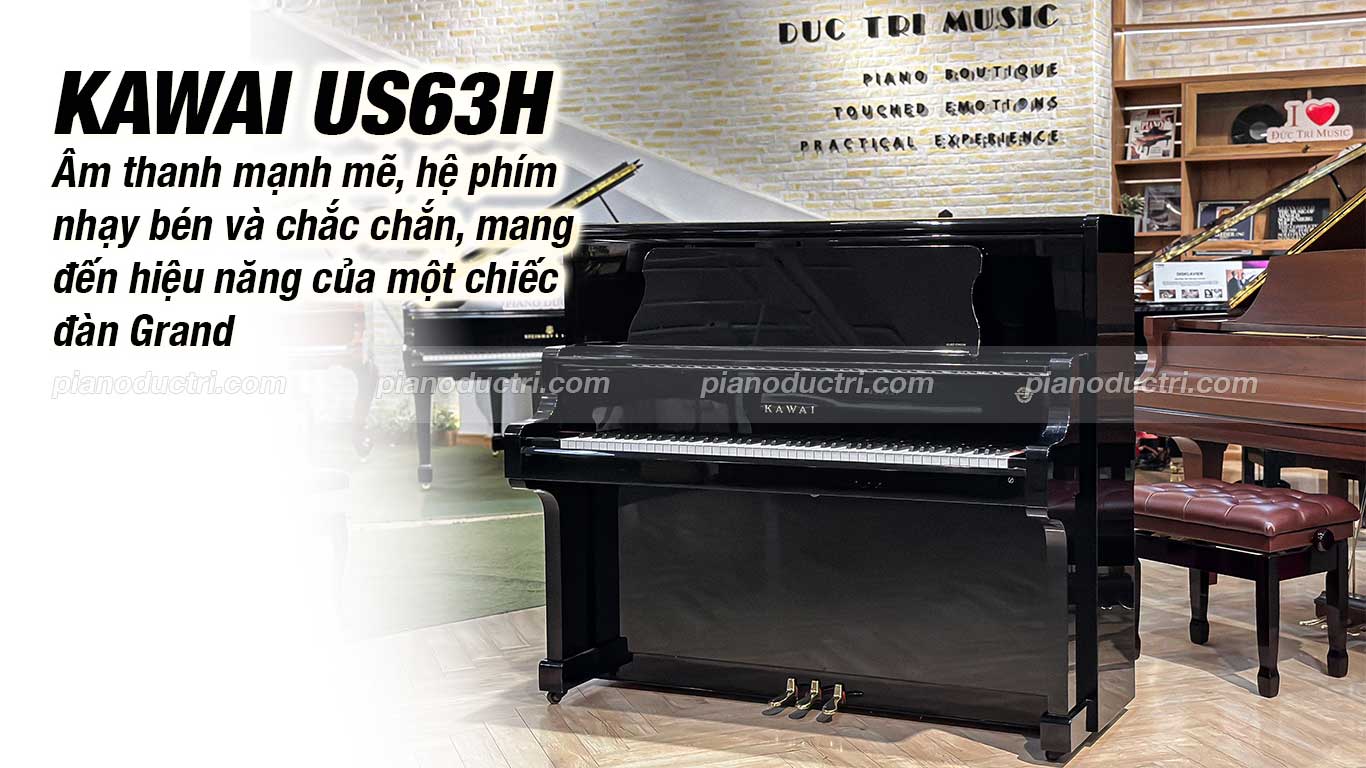Piano Upright Kawai US63H Cao Cấp Tại Đức Trí Music