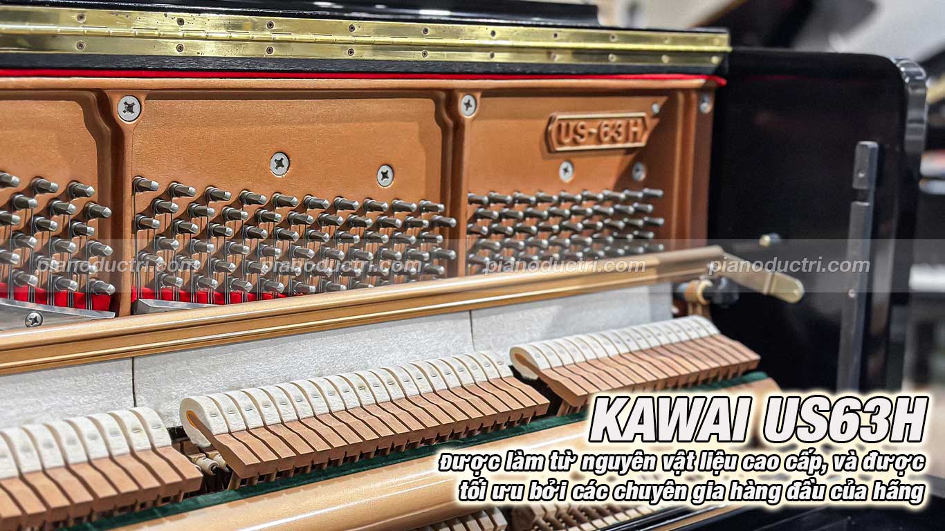 Piano Upright Kawai US63H Cao Cấp Tại Đức Trí Music