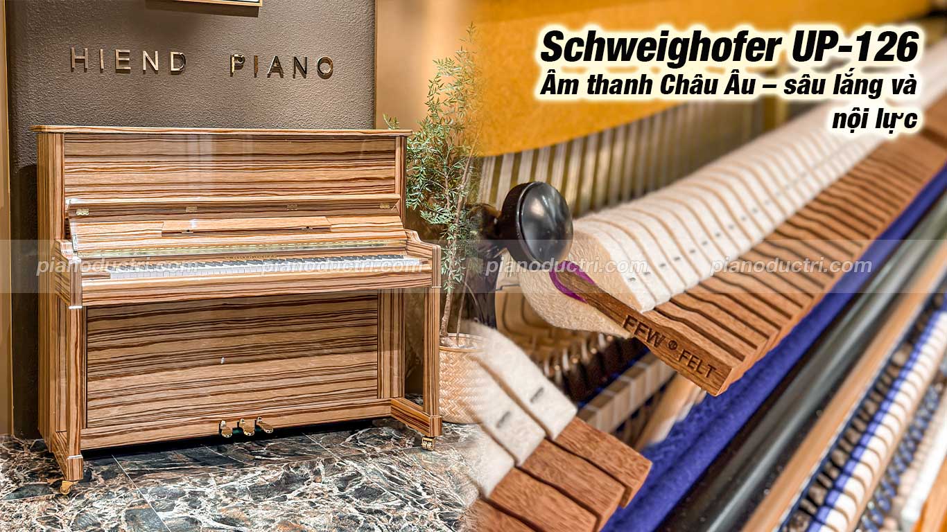 Đàn piano Schweighofer up126 cao cấp tại Piano Đức Trí