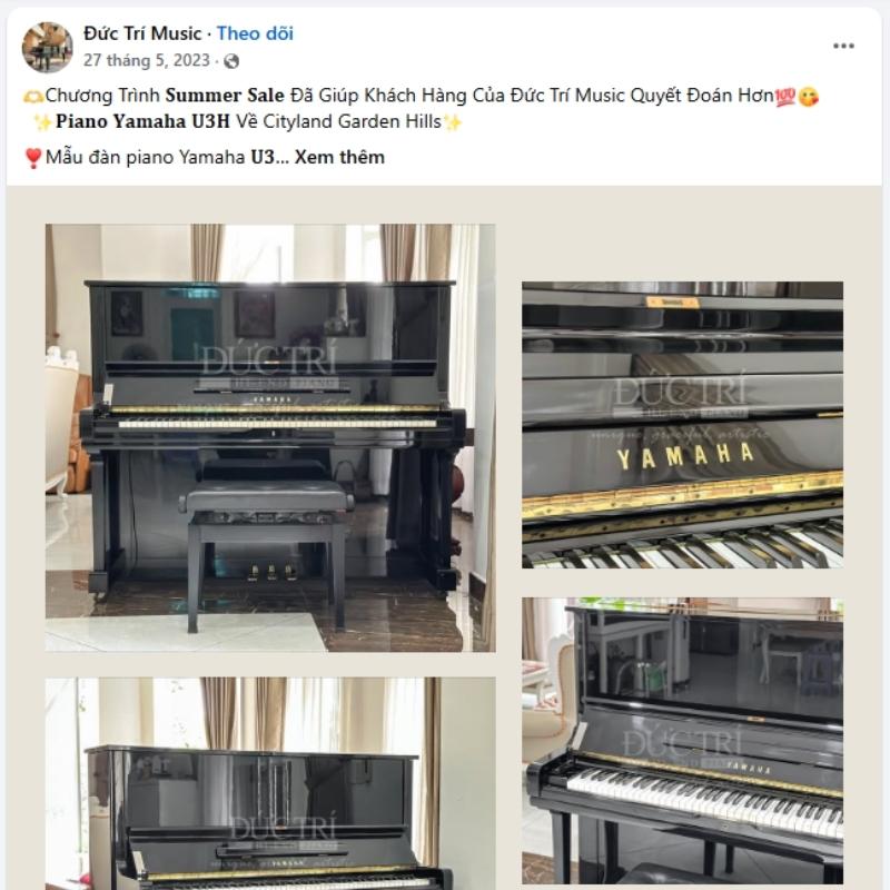 Yamaha U3H 36 Bài viết chia sẻ khoảnh khắc bàn giao đàn piano Yamaha U3H đến nhà khách hàng tại Cityland Garden Hills của Piano Đức Trí