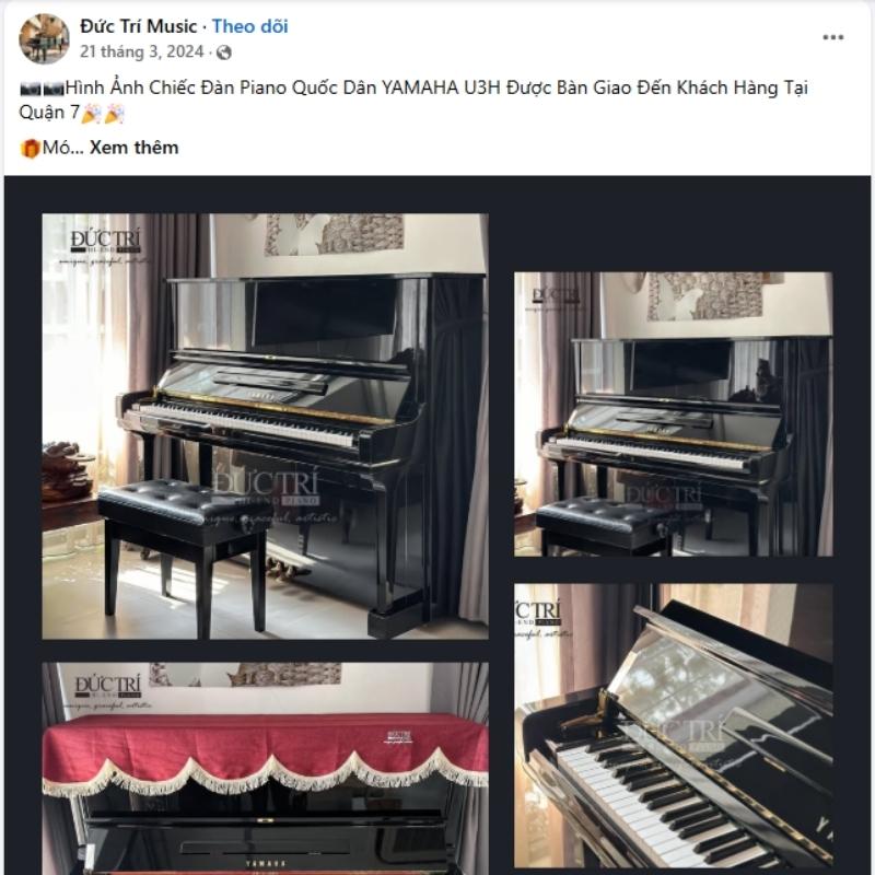Yamaha U3H 35 Bài viết chia sẻ khoảnh khắc bàn giao đàn piano Yamaha U3H đến nhà khách hàng tại quận 7, HCM của Piano Đức Trí