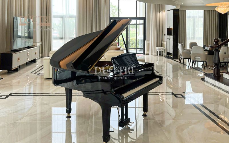 Bàn giao đàn Grand Piano Yamaha G1B Disklavier đến Đồng Nai 4 Bề ngang của Đàn piano Yamaha G1B
